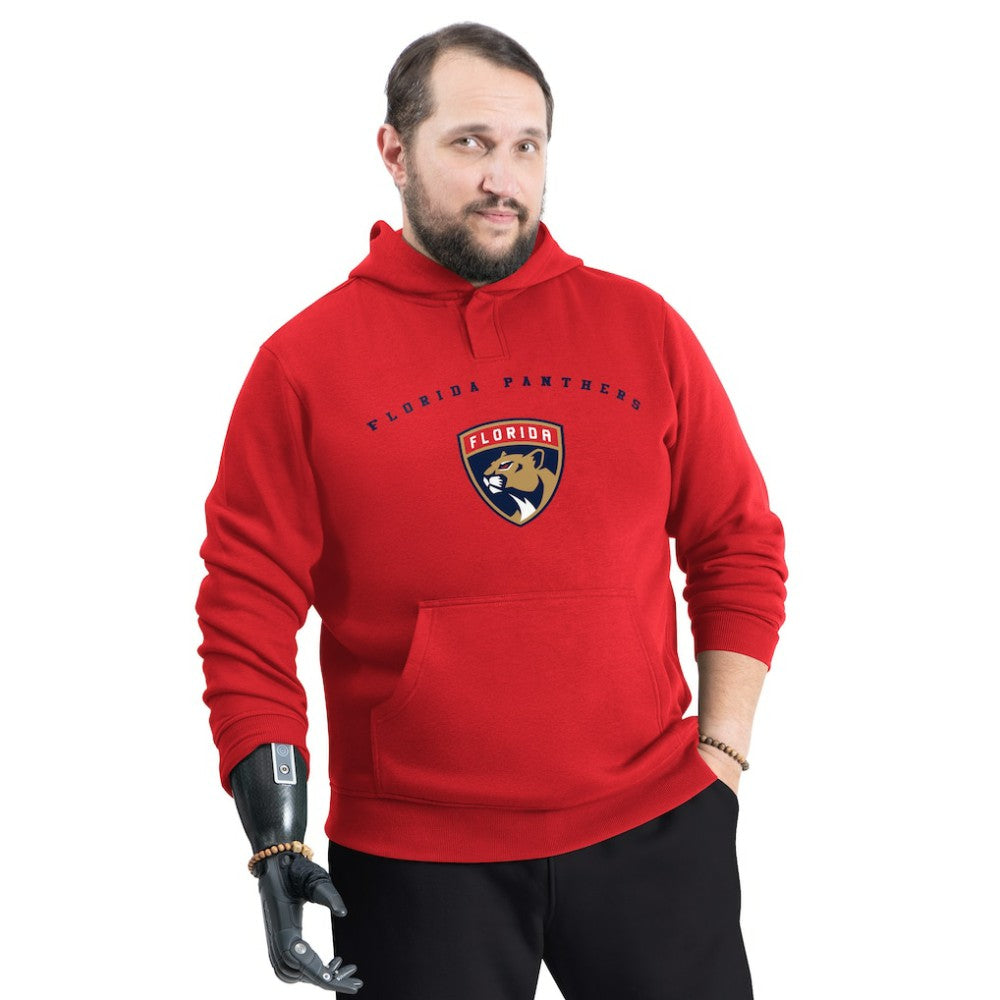 NHL Red Florida Panthers G-III Sports by Carl Banks Adaptive Classic Team Arc Fleece Hoodie