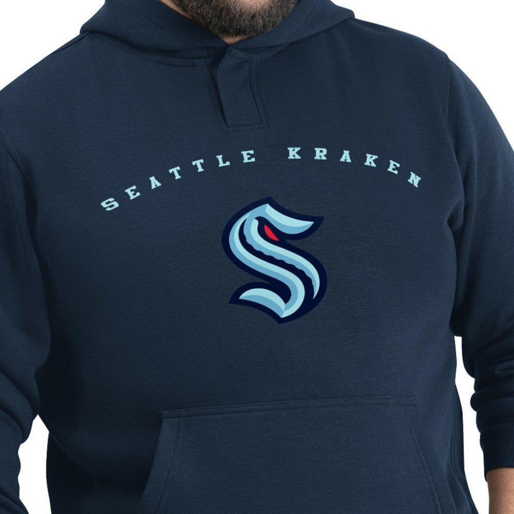 NHL Deep Sea Blue Seattle Kraken G-III Sports by Carl Banks Adaptive Classic Team Arc Fleece Hoodie