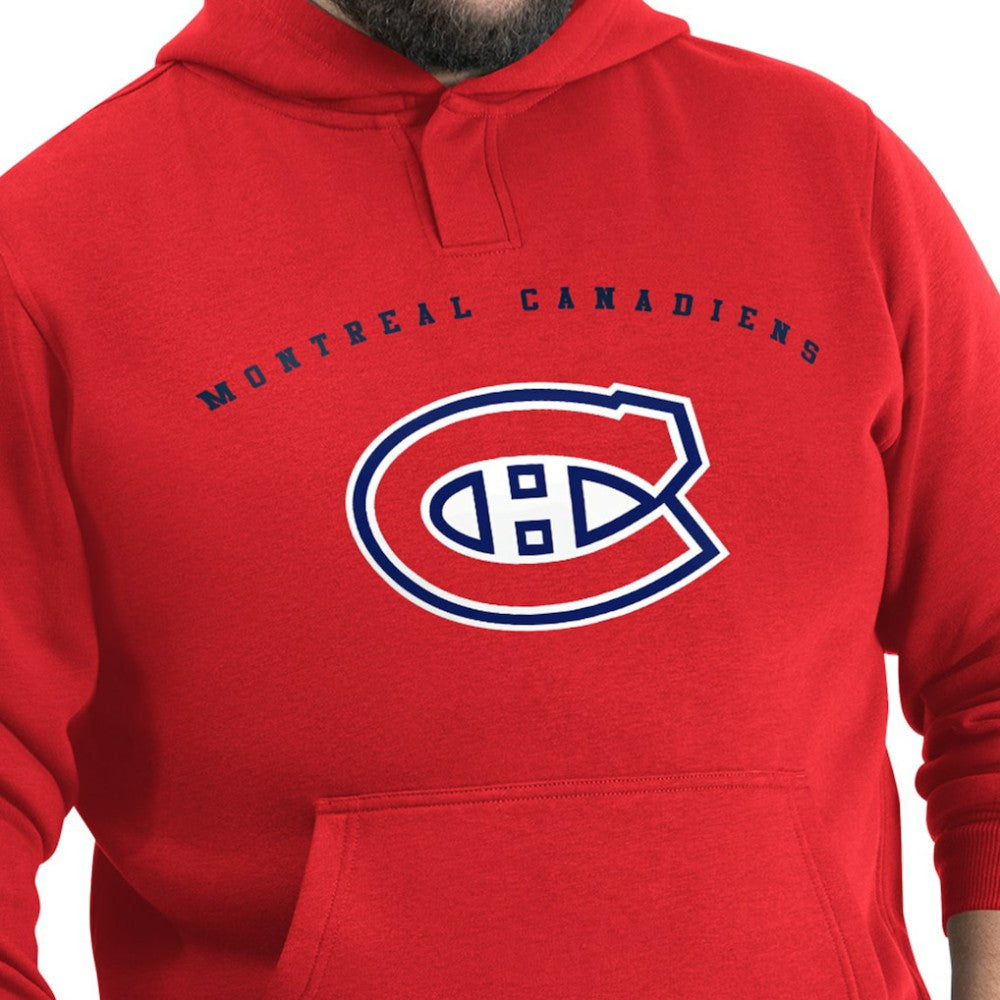 NHL Red Montreal Canadiens G-III Sports by Carl Banks Adaptive Classic Team Arc Fleece Hoodie
