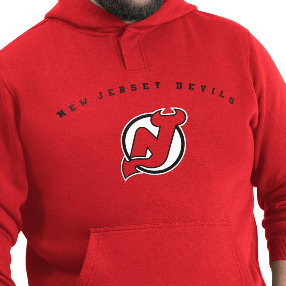NHL Red New Jersey Devils G-III Sports by Carl Banks Adaptive Classic Team Arc Fleece Hoodie