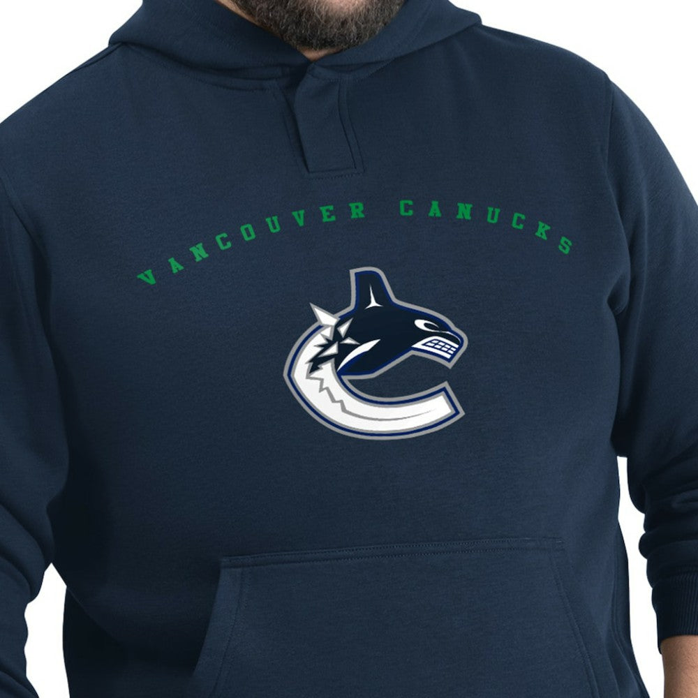 NHL Navy Vancouver Canucks G-III Sports by Carl Banks Adaptive Classic Team Arc Fleece Hoodie