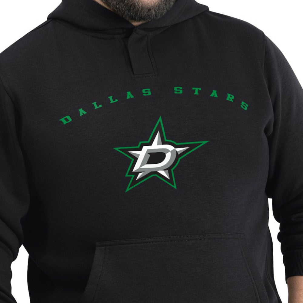 NHL Black Dallas Stars G-III Sports by Carl Banks Adaptive Classic Team Arc Fleece Hoodie