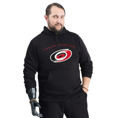 NHL Black Carolina Hurricanes G-III Sports by Carl Banks Adaptive Classic Team Arc Fleece Hoodie