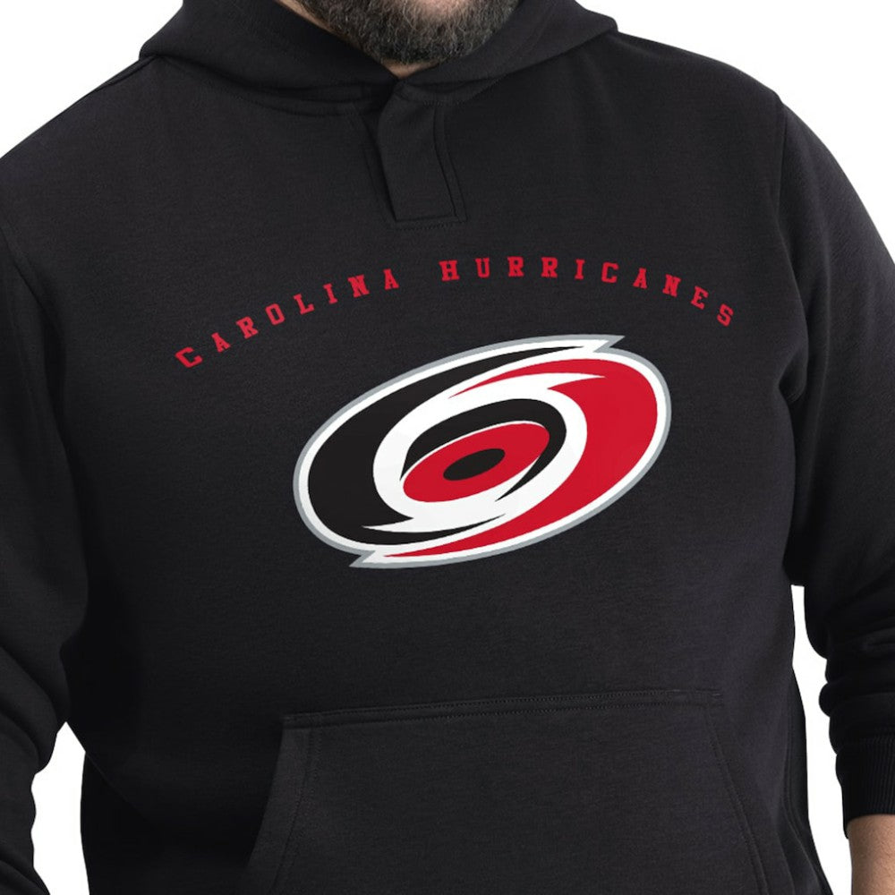 NHL Black Carolina Hurricanes G-III Sports by Carl Banks Adaptive Classic Team Arc Fleece Hoodie