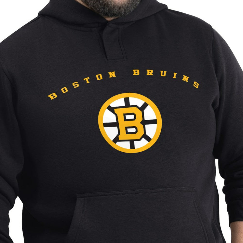 NHL Black Boston Bruins G-III Sports by Carl Banks Adaptive Classic Team Arc Fleece Hoodie