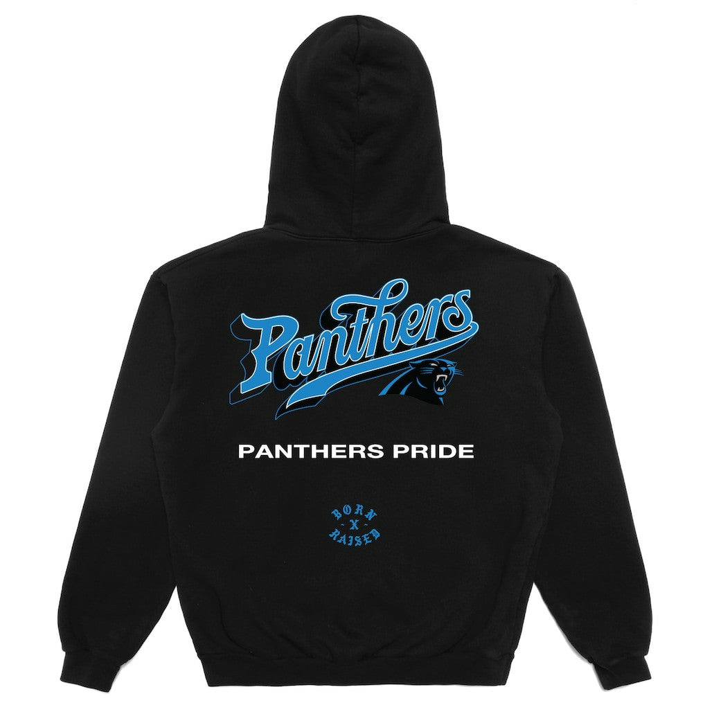 Born x Raised Unisex Pro Script Hoodie - Carolina Panthers