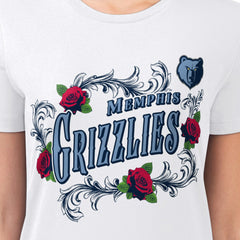 NBA Memphis Grizzlies G-III 4Her by Carl Banks Women's Super-Slim Fit Lightweight Roses Crew Neck T-Shirt
