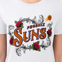NBA Phoenix Suns G-III 4Her by Carl Banks Women's Super-Slim Fit Lightweight Roses Crew Neck T-Shirt