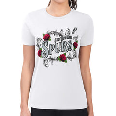 NBA San Antonio Spurs G-III 4Her by Carl Banks Women's Super-Slim Fit Lightweight Roses Crew Neck T-Shirt