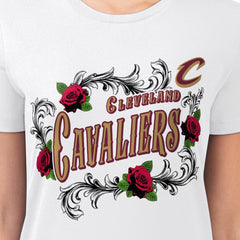 NBA Cleveland Cavaliers G-III 4Her by Carl Banks Women's Super-Slim Fit Lightweight Roses Crew Neck T-Shirt sale
