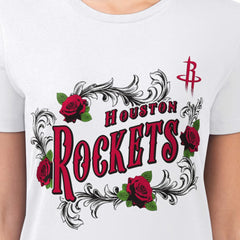 NBA Houston Rockets G-III 4Her by Carl Banks Women's Super-Slim Fit Lightweight Roses Crew Neck T-Shirt