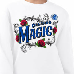 NBA Orlando Magic G-III 4Her by Carl Banks Women's Roses Fleece Tri-Blend Sweatshirt
