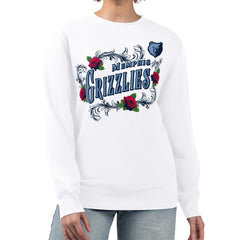NBA Memphis Grizzlies G-III 4Her by Carl Banks Women's Roses Fleece Tri-Blend Sweatshirt