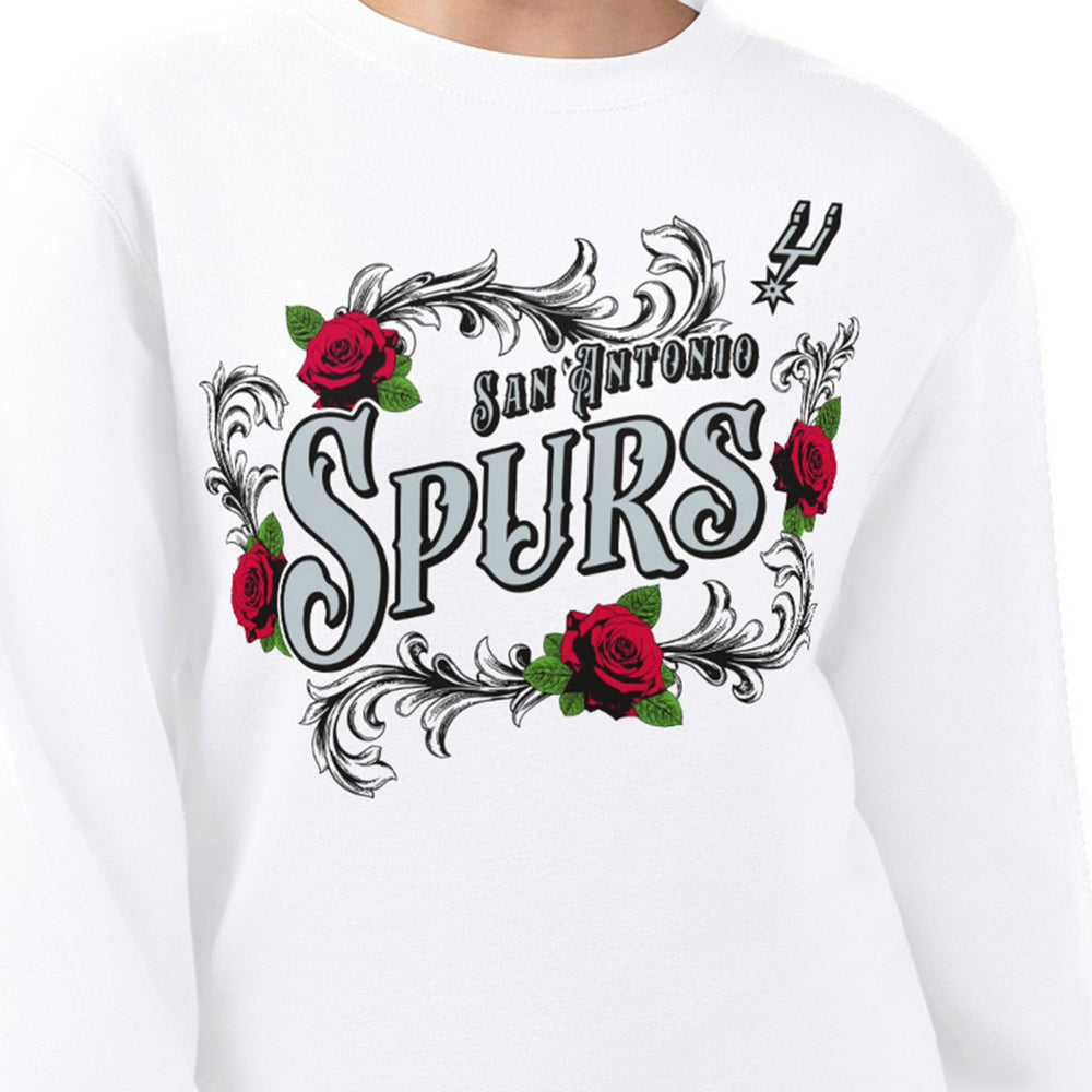 NBA San Antonio Spurs G-III 4Her by Carl Banks Women's Roses Fleece Tri-Blend Sweatshirt