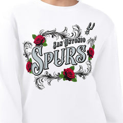 NBA San Antonio Spurs G-III 4Her by Carl Banks Women's Roses Fleece Tri-Blend Sweatshirt