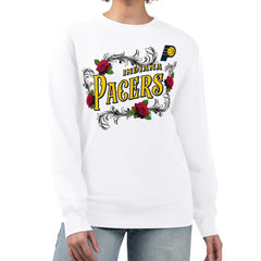 NBA Indiana Pacers G-III 4Her by Carl Banks Women's Roses Fleece Tri-Blend Sweatshirt