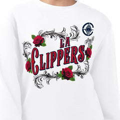 NBA LA Clippers G-III 4Her by Carl Banks Women's Roses Fleece Tri-Blend Sweatshirt