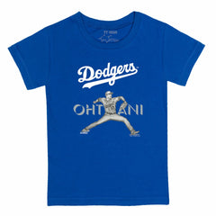 MLB Shohei Ohtani Los Angeles Dodgers Tiny Turnip Youth Pitch Graphic T-Shirt