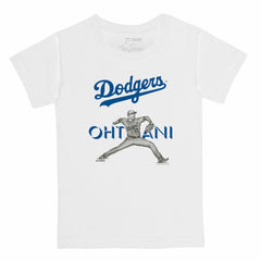 MLB Shohei Ohtani Los Angeles Dodgers Tiny Turnip Youth Pitch Graphic T-Shirt