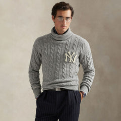 MLB New York Yankees Polo Ralph Lauren Wool Turtleneck Sweater
