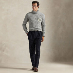 MLB New York Yankees Polo Ralph Lauren Wool Turtleneck Sweater