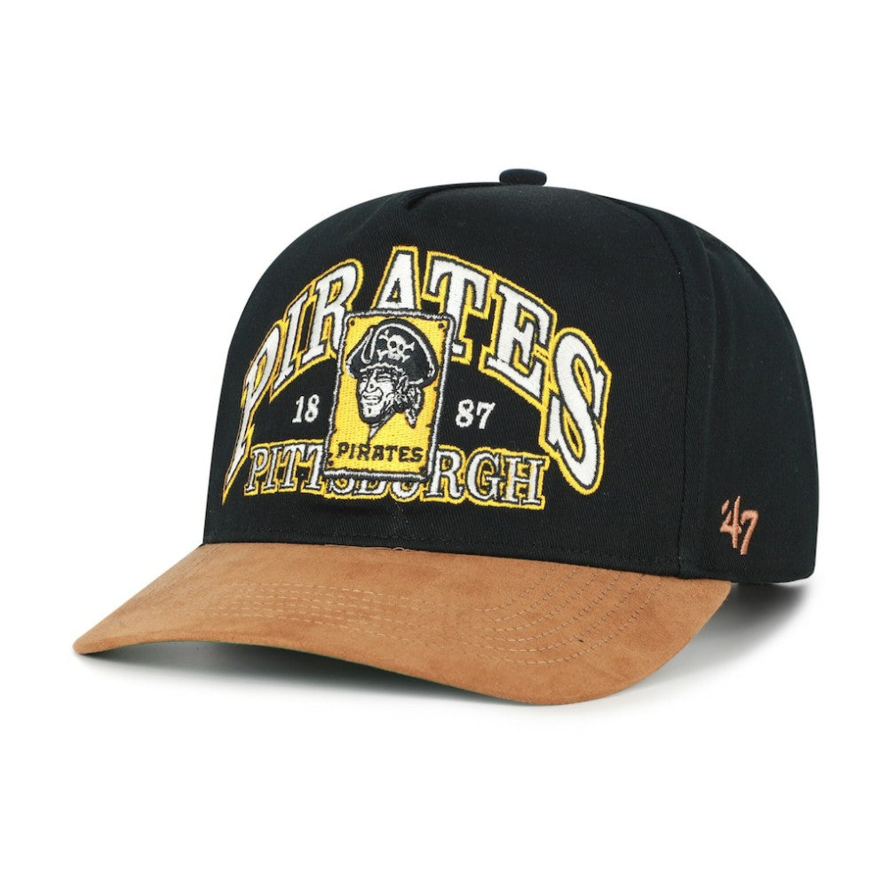 MLB Pittsburgh Pirates '47 Cooperstown Break Wood Suede Hitch Adjustable Hat