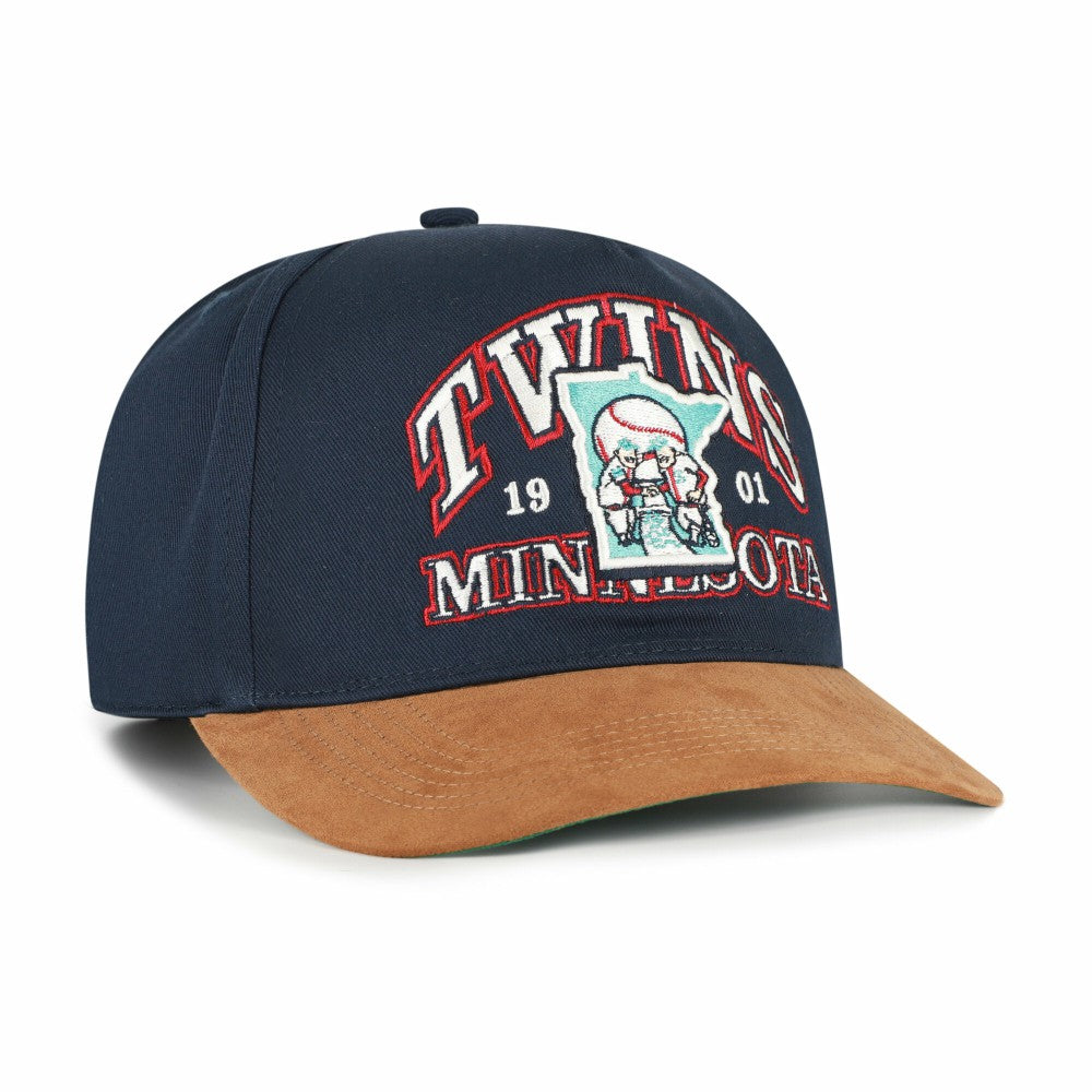 MLB Minnesota Twins '47 Cooperstown Break Wood Suede Hitch Adjustable Hat