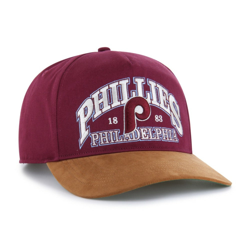 MLB Philadelphia Phillies '47 Cooperstown Break Wood Suede Hitch Adjustable Hat