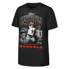 Joe Burrow  Outerstuff Youth Triple Pic T-Shirt - Cincinnati Bengals