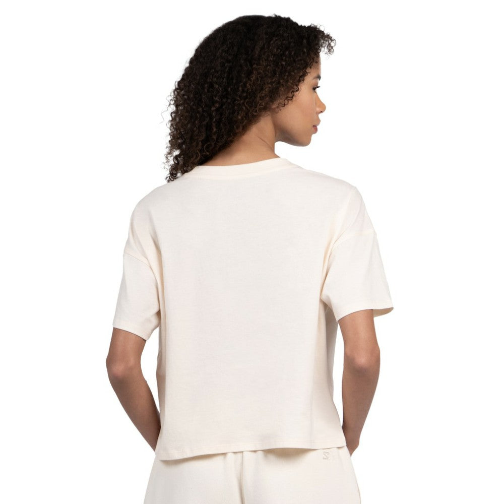 MLB Texas Rangers Starter Women's Pastels Boxy Cropped T-Shirt