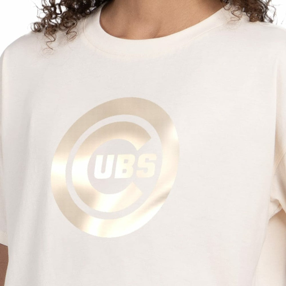 MLB Chicago Cubs Starter Women's Pastels Boxy Cropped T-Shirt