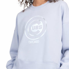 MLB Chicago Cubs Starter Women's Pastels Boxy Fleece Sweatshirt