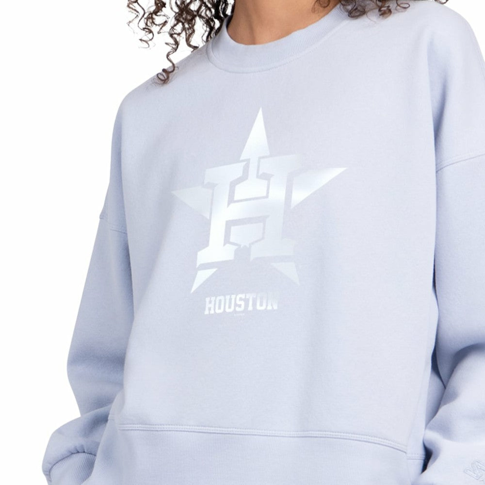 MLB Houston Astros Starter Women's Pastels Boxy Fleece Sweatshirt