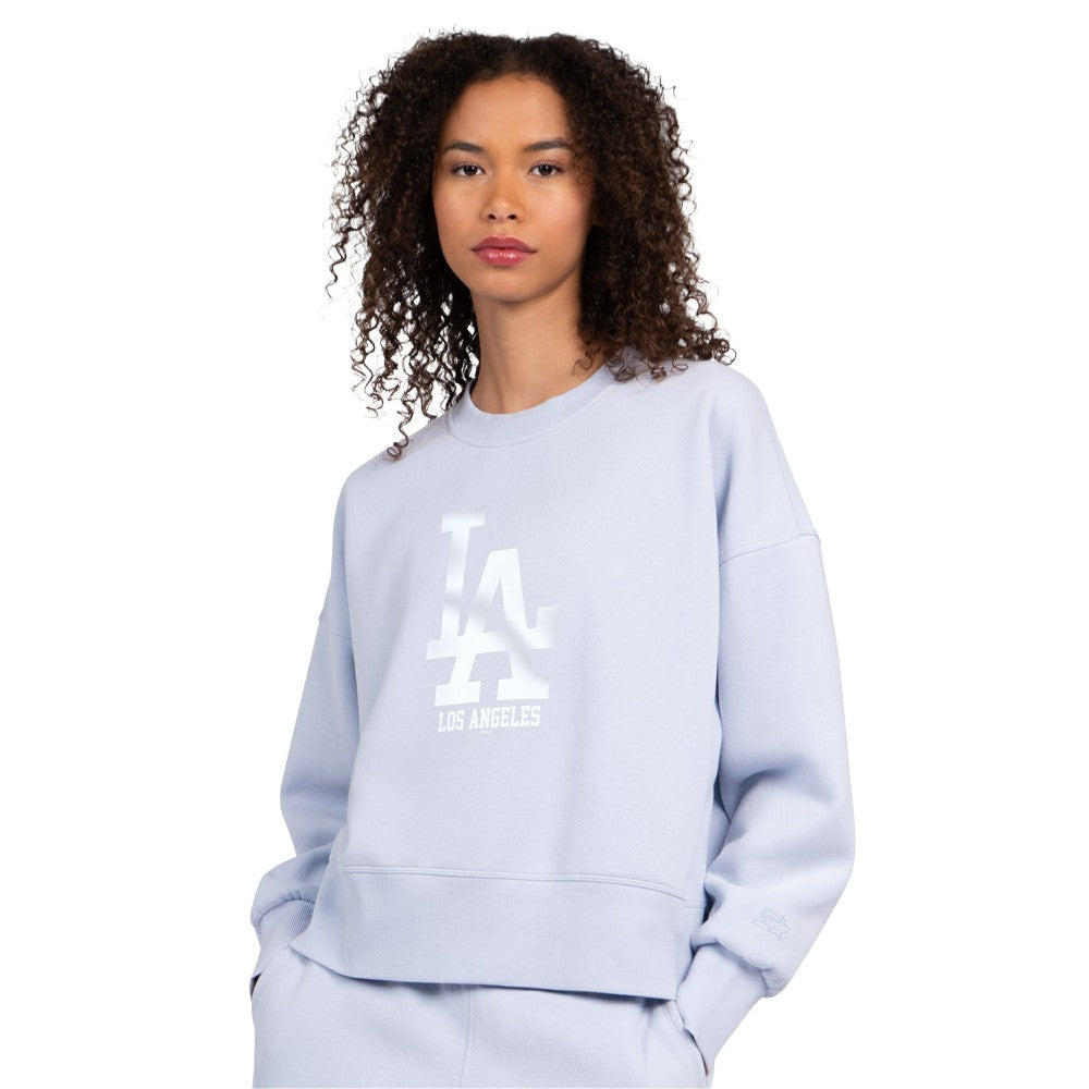 MLB Los Angeles Dodgers Starter Women's Pastels Boxy Fleece Sweatshirt