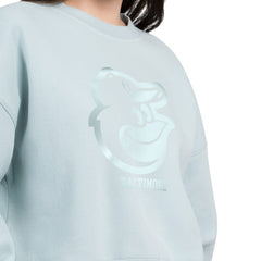 MLB Baltimore Orioles Starter Women's Pastels Boxy Fleece Sweatshirt