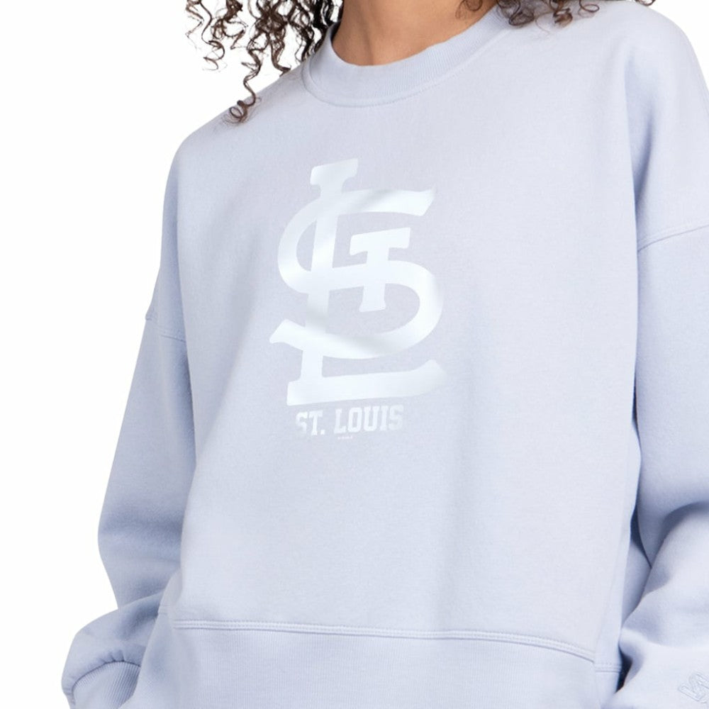 MLB St. Louis Cardinals Starter Women's Pastels Boxy Fleece Sweatshirt