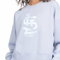MLB St. Louis Cardinals Starter Women's Pastels Boxy Fleece Sweatshirt