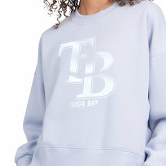 MLB Tampa Bay Rays Starter Women's Pastels Boxy Fleece Sweatshirt