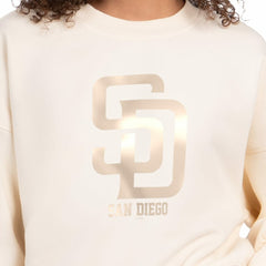 MLB San Diego Padres Starter Women's Pastels Boxy Fleece Sweatshirt
