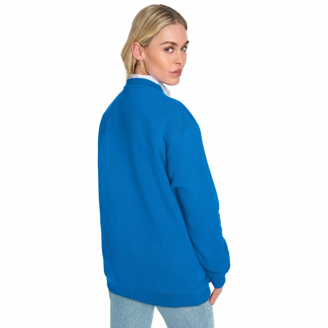 Starter Women's Groovy Script Fleece Crewneck Sweatshirt - Detroit Lions