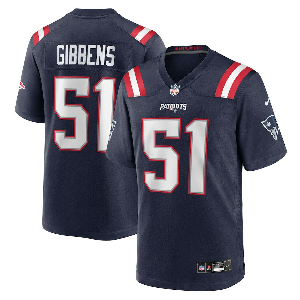 Jack Gibbens  Team Game Jersey - New England Patriots