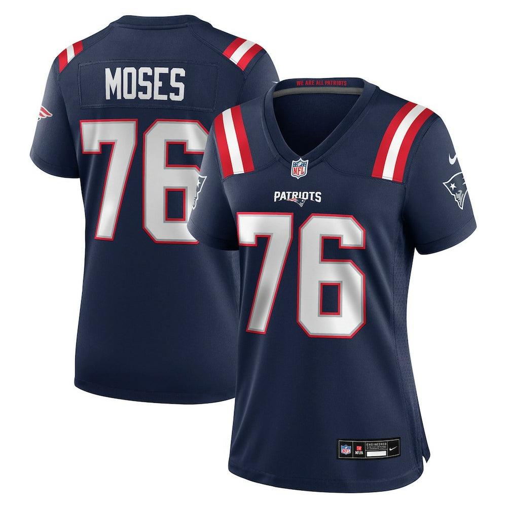 Morgan Moses  Women's Team Game Jersey - New England Patriots
