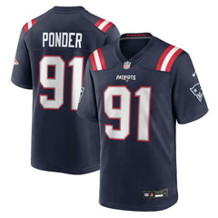 Elijah Ponder  Team Game Jersey - New England Patriots