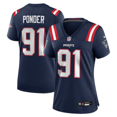 Elijah Ponder  Women's Team Game Jersey - New England Patriots