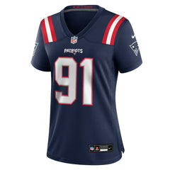 Elijah Ponder  Women's Team Game Jersey - New England Patriots