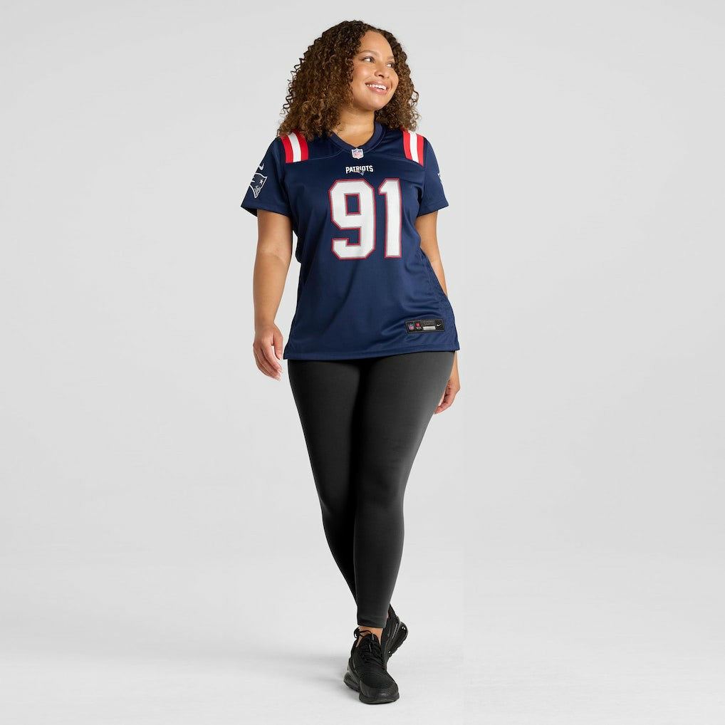 Elijah Ponder  Women's Team Game Jersey - New England Patriots
