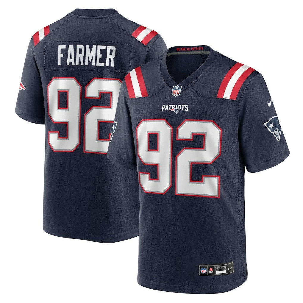 Joshua Farmer  Team Game Jersey - New England Patriots