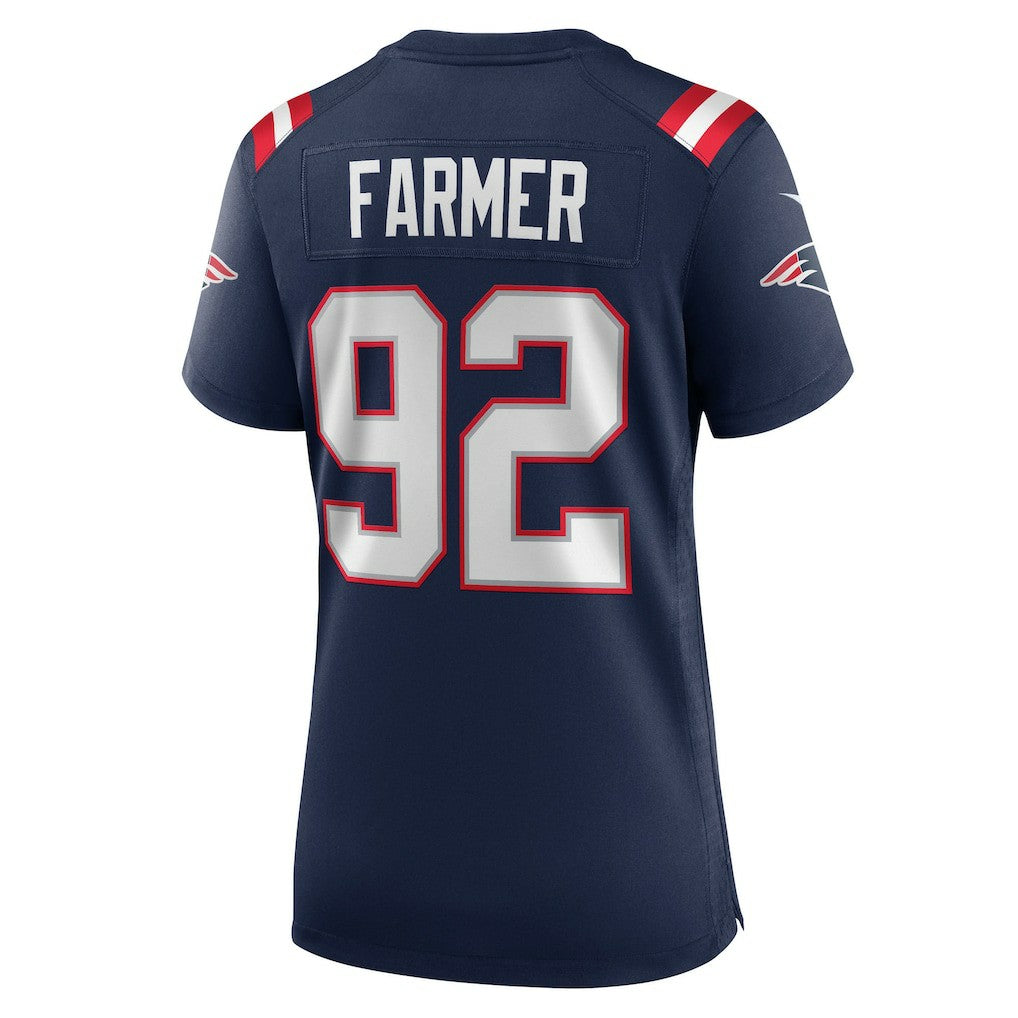 Joshua Farmer  Women's Team Game Jersey - New England Patriots