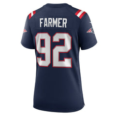 Joshua Farmer  Women's Team Game Jersey - New England Patriots