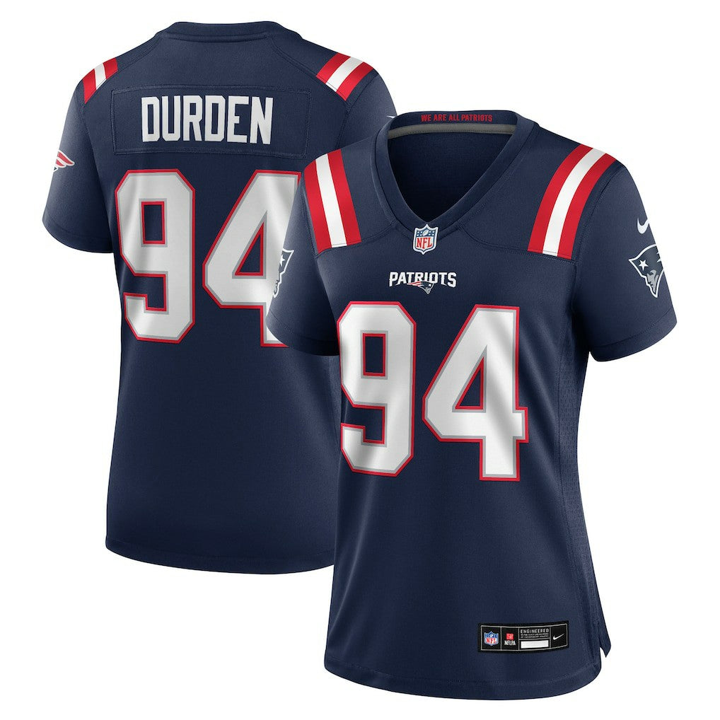 Cory Durden  Women's Team Game Jersey - New England Patriots